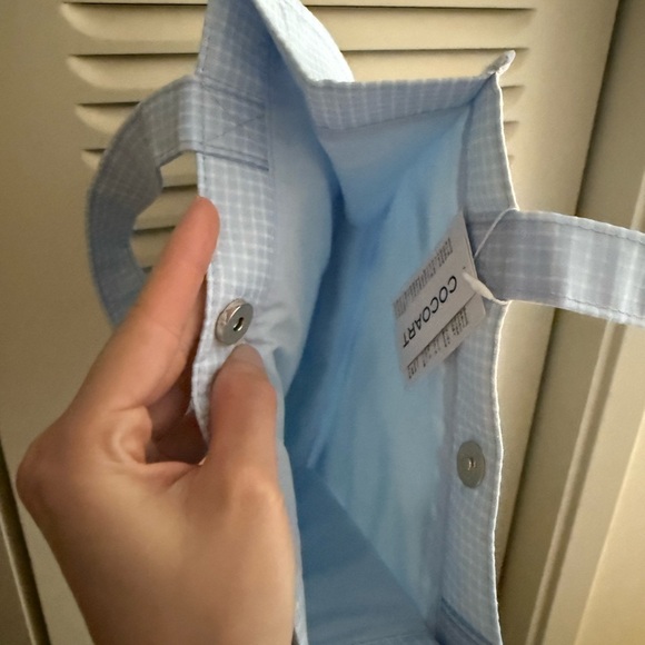 Rare Miffy Blue Checkered Tote Bag - Picture 4 of 5